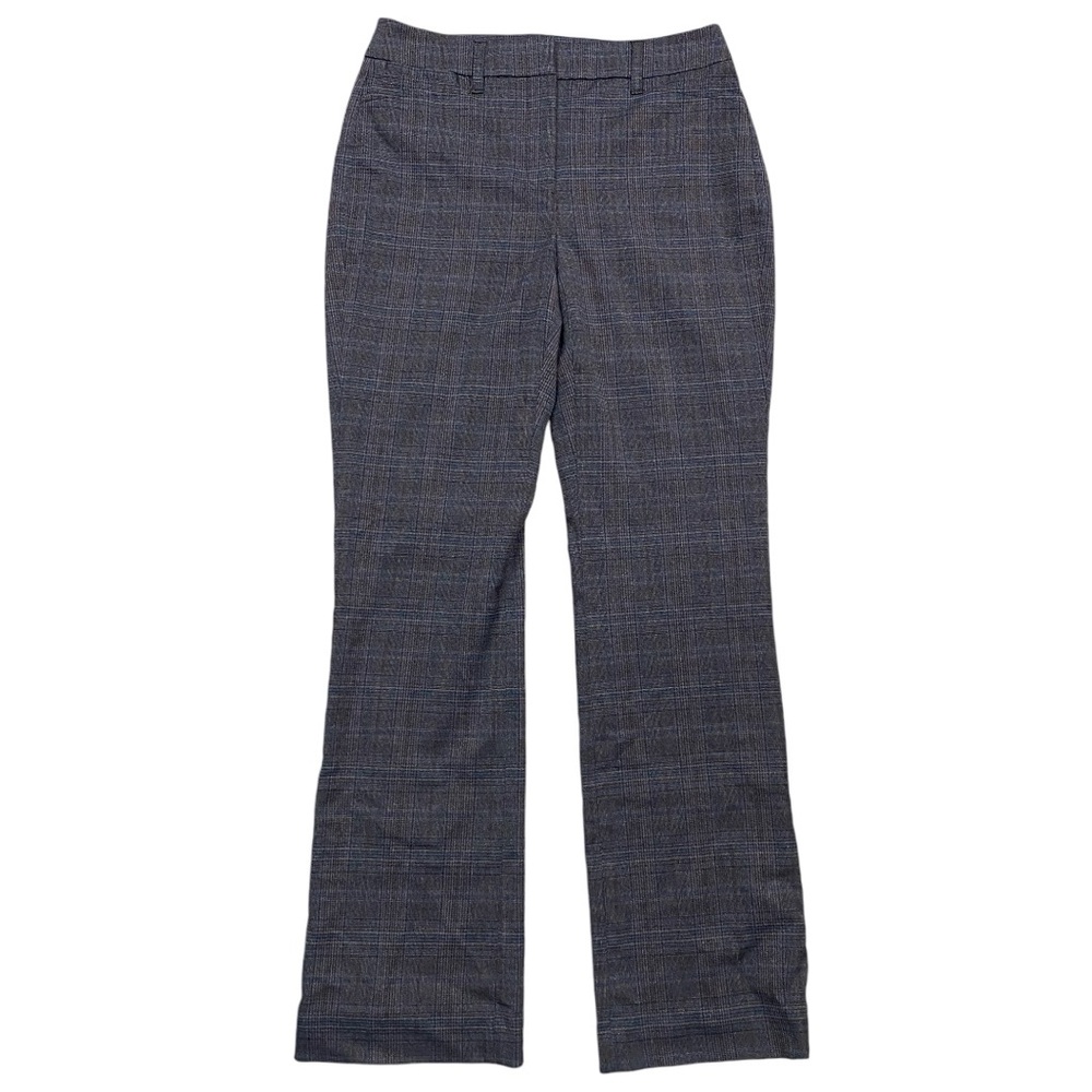 White House Black Market Classic Tailored Fit Plaid Trousers 0